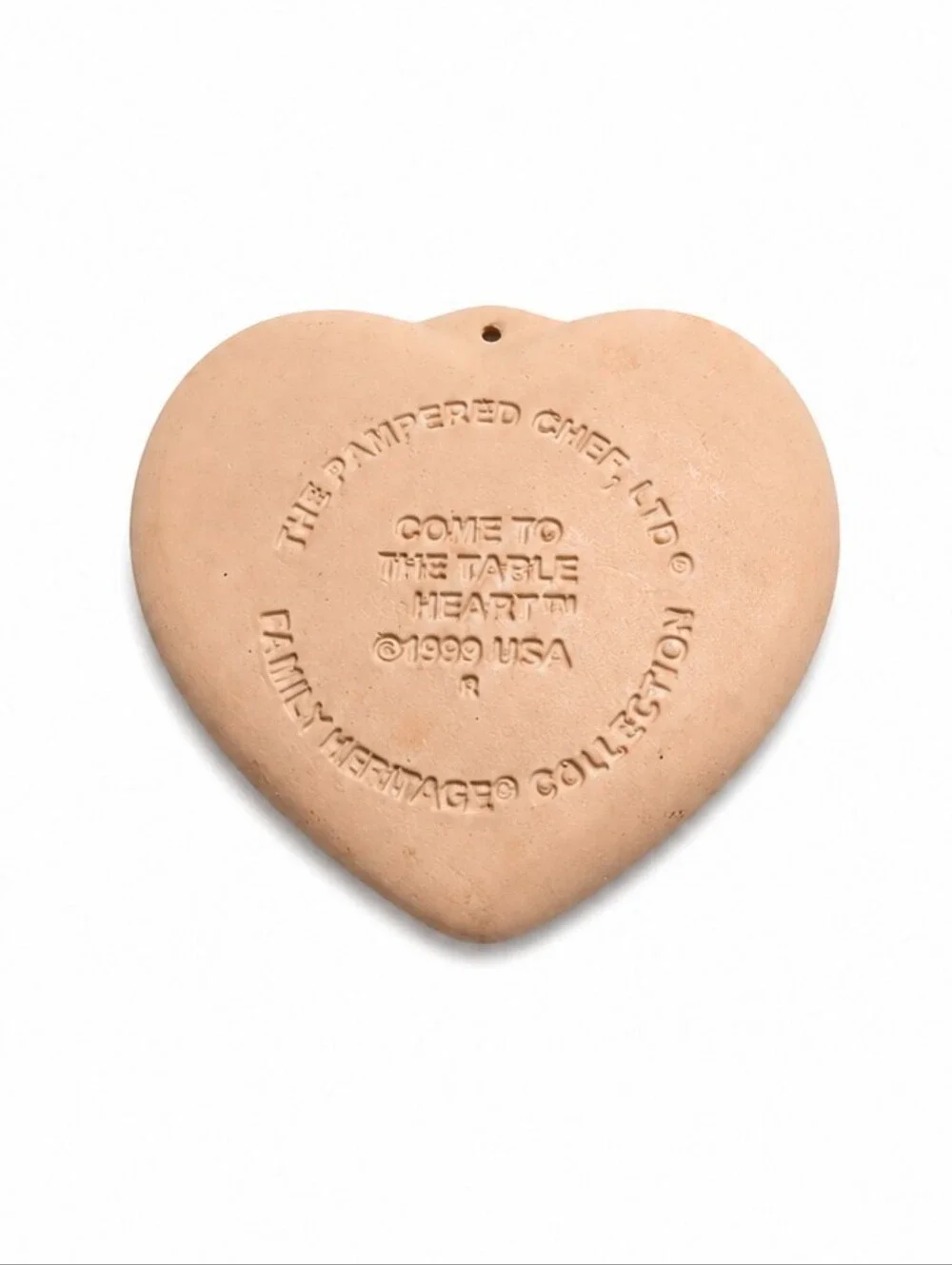 Pampered Chef Vintage 1999 Come to the Table Heart Cookie Mold | Family Heritage